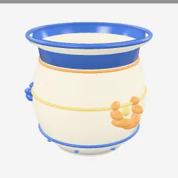 Talavera Pottery low-poly 3D model (10,300 tris)