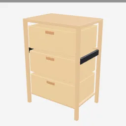 Basket Drawer Unit low-poly 3D model (2,916 tris)