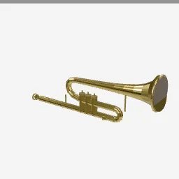 Trumpet low-poly 3D model (5,712 tris)