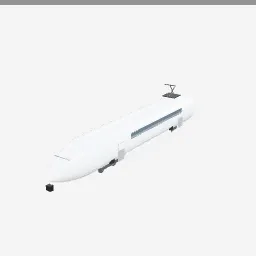 Bullet Train low-poly 3D model (1,584 tris)