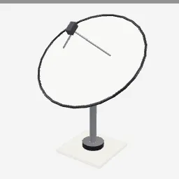Satellite Dish low-poly 3D model (2,168 tris)
