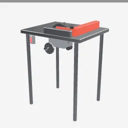 Table Saw low-poly 3D model (5,204 tris)