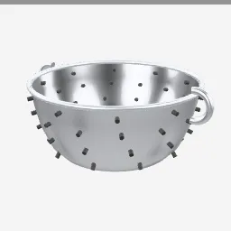 Colander low-poly 3D model (8,352 tris)