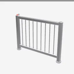 Pet Gate low-poly 3D model (1,684 tris)