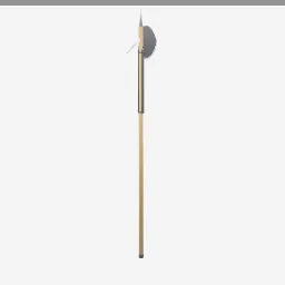 Halberd low-poly 3D model (1,644 tris)