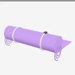 Yoga Mat low-poly 3D model (3,172 tris)