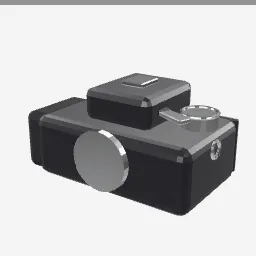 Slr Film Body low-poly 3D model (2,120 tris)