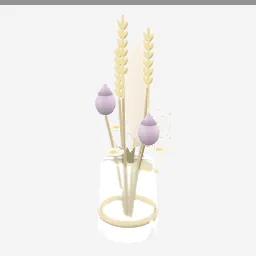 Dried Flower Arrangement low-poly 3D model (34,484 tris)