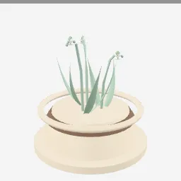 Snowdrop low-poly 3D model (8,504 tris)