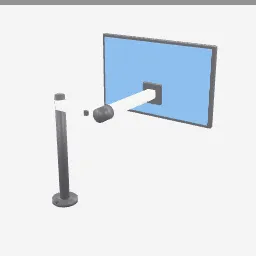 Monitor Arm low-poly 3D model (1,304 tris)