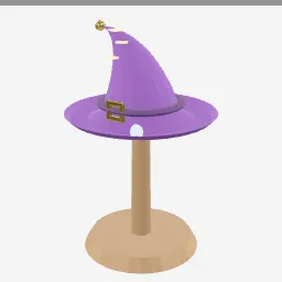 Wizard Hat low-poly 3D model (4,280 tris)