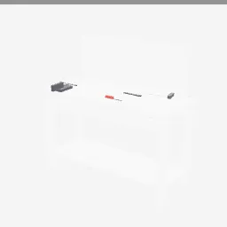 Workbench low-poly 3D model (2,548 tris)