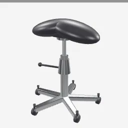Saddle Stool low-poly 3D model (4,820 tris)