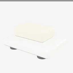 Soap Dish low-poly 3D model (1,284 tris)