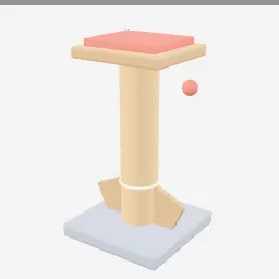 Scratching Post low-poly 3D model (1,640 tris)