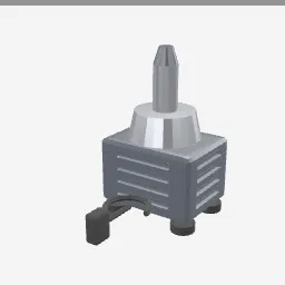 Pond Pump low-poly 3D model (2,000 tris)