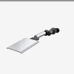 Folding Shovel low-poly 3D model (852 tris)
