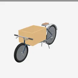 Cargo Bike low-poly 3D model (13,364 tris)