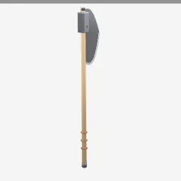 Bearded Axe low-poly 3D model (1,616 tris)
