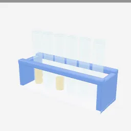 Test Tube Rack low-poly 3D model (4,156 tris)