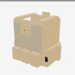 Plate Carrier low-poly 3D model (1,172 tris)