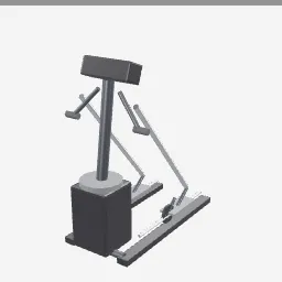Elliptical Trainer low-poly 3D model (2,320 tris)