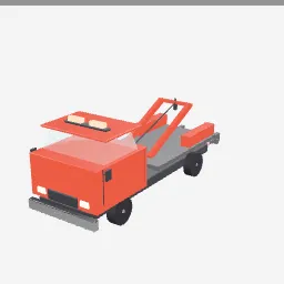 Tow Truck low-poly 3D model (9,488 tris)