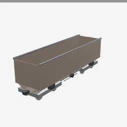 Hopper Car low-poly 3D model (1,092 tris)