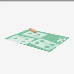 Stencil Set low-poly 3D model (2,278 tris)