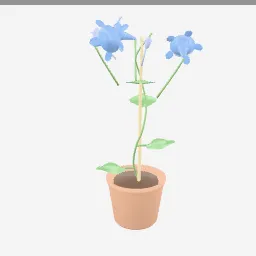 Morning Glory low-poly 3D model (7,462 tris)