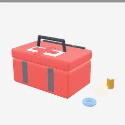 First Aid Kit low-poly 3D model (3,892 tris)