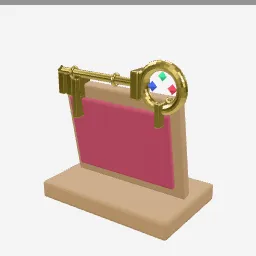 Ornate Key low-poly 3D model (5,608 tris)