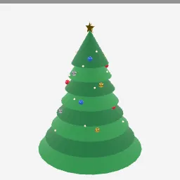 Christmas Tree low-poly 3D model (20,860 tris)