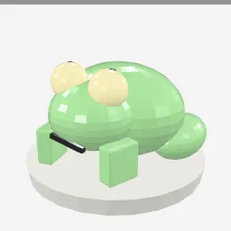 Frog Deco low-poly 3D model (6,336 tris)