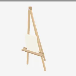 Artist Easel low-poly 3D model (1,836 tris)