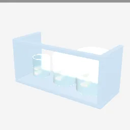 Beaker Set low-poly 3D model (3,960 tris)