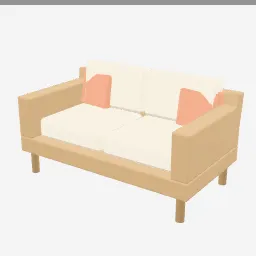 Outdoor Sofa low-poly 3D model (1,864 tris)