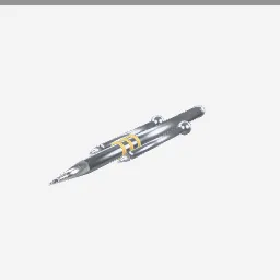 Sai low-poly 3D model (2,696 tris)