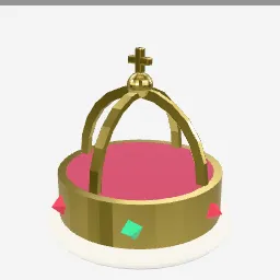 Royal Crown low-poly 3D model (2,692 tris)