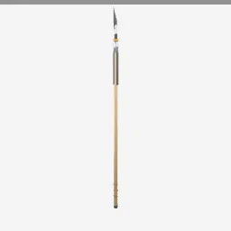 Glaive low-poly 3D model (1,652 tris)