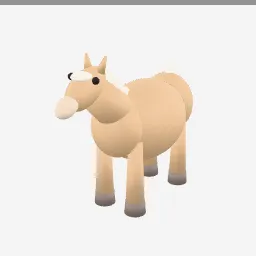 Pony low-poly 3D model (6,724 tris)