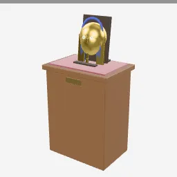 Gold Ancient Mask low-poly 3D model (7,124 tris)