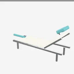 Sun Lounger low-poly 3D model (1,720 tris)