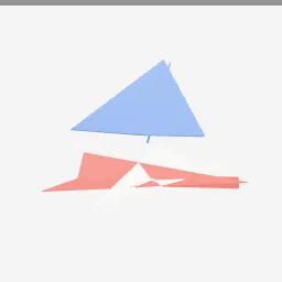 Paper Airplanes low-poly 3D model (372 tris)