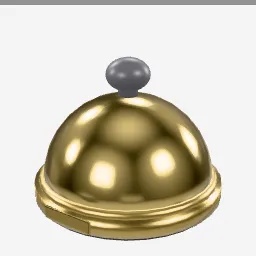 Reception Bell low-poly 3D model (3,086 tris)