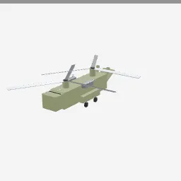 Cargo Helicopter low-poly 3D model (3,872 tris)