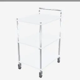 Cart low-poly 3D model (2,824 tris)