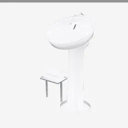 Wash Unit low-poly 3D model (3,144 tris)