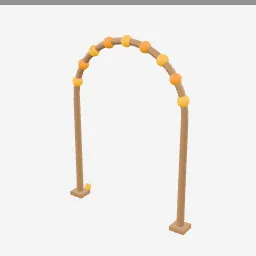 Marigold Arch low-poly 3D model (10,780 tris)