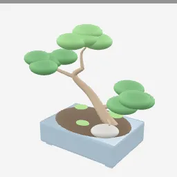 Bonsai Tree low-poly 3D model (12,656 tris)